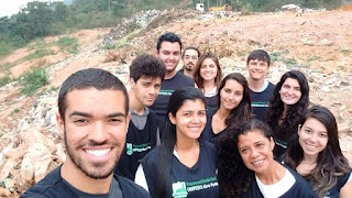 Alunos visitam o aterro sanitário de Teresópolis (Lixão)