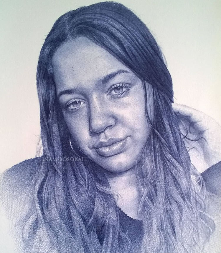 ballpoint portrait