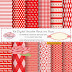 Kit Digital Vermelho Floral com Frame