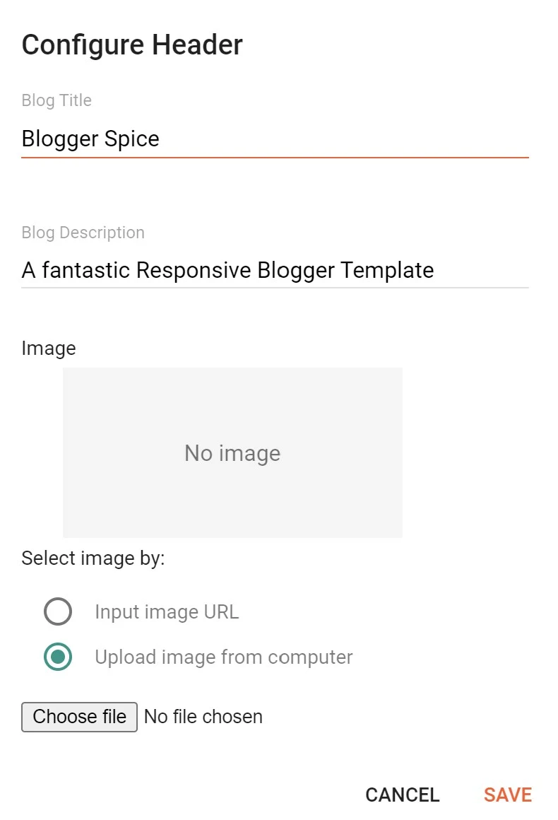 How to Add Logo in Blogger Blog Header