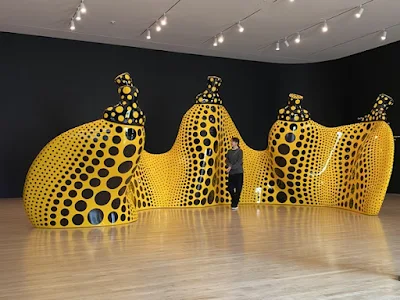 “Aspiring to Pumpkin’s Love, the Love in My Heart” at Yayoi Kusama "Infinite Love" show at SFMOMA