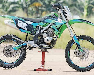Modifikasi klx 150 supermoto motor kawasaki buat adventure 