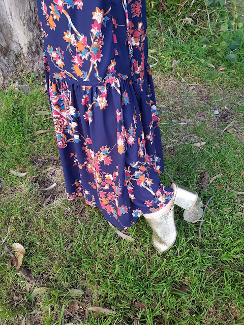Marks-and-Spencer-floral-print-straight-maxi-skirt|Marks-and-Spenser-block-heel-mule-shoes