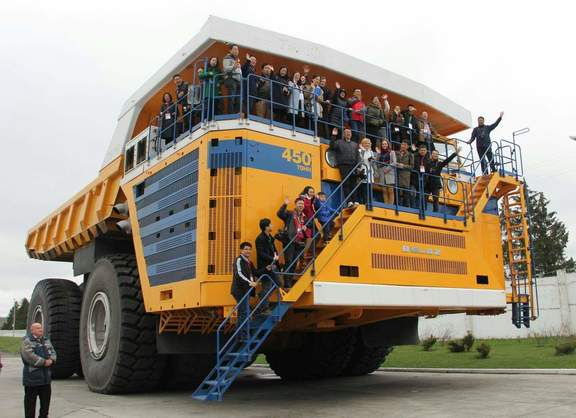 One of the biggest things in the world is Belaz 75710 which is the biggest truck in the world.
