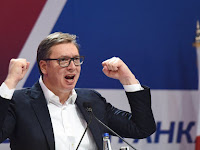 Serbian president Aleksandar Vučić wins new term by landslide.