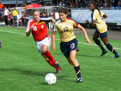 US Women's Soccer Team Mid fielder Tina DiMartino