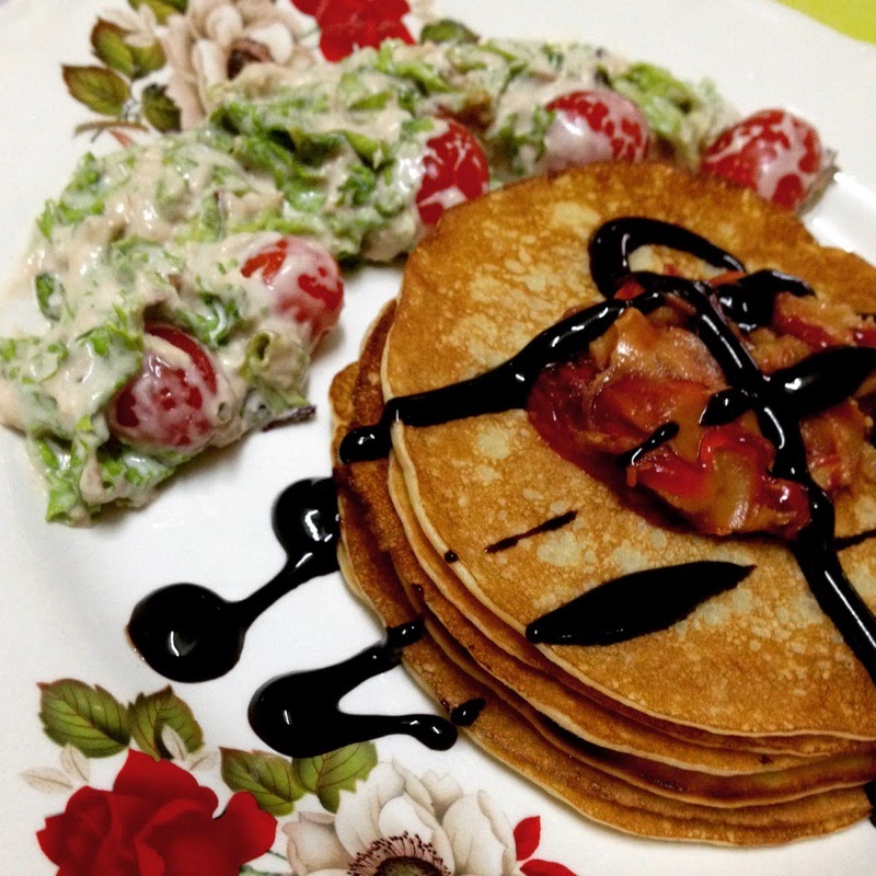 Sihat Selalu: Oat Pancake dengan Vege Salad Tuna Mayonis
