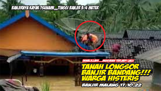 MENGERIKAN!! BANJIR BANDANG DI SUMBERMANJING MALANG, WARGA BERTERIAK HIS...