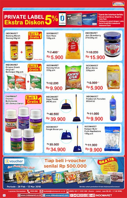 Katalog Promo INDOMARET Super Hemat Periode 07 - 13 Maret 2018