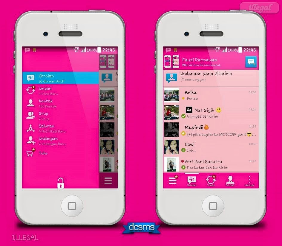  BBM MOD PINK VERSI 2.8.0.21 APK