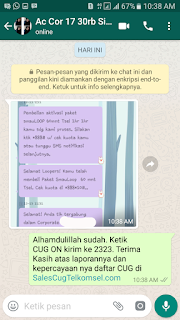 Testimoni Sales CUG Telkomsel 13 Desember 2017