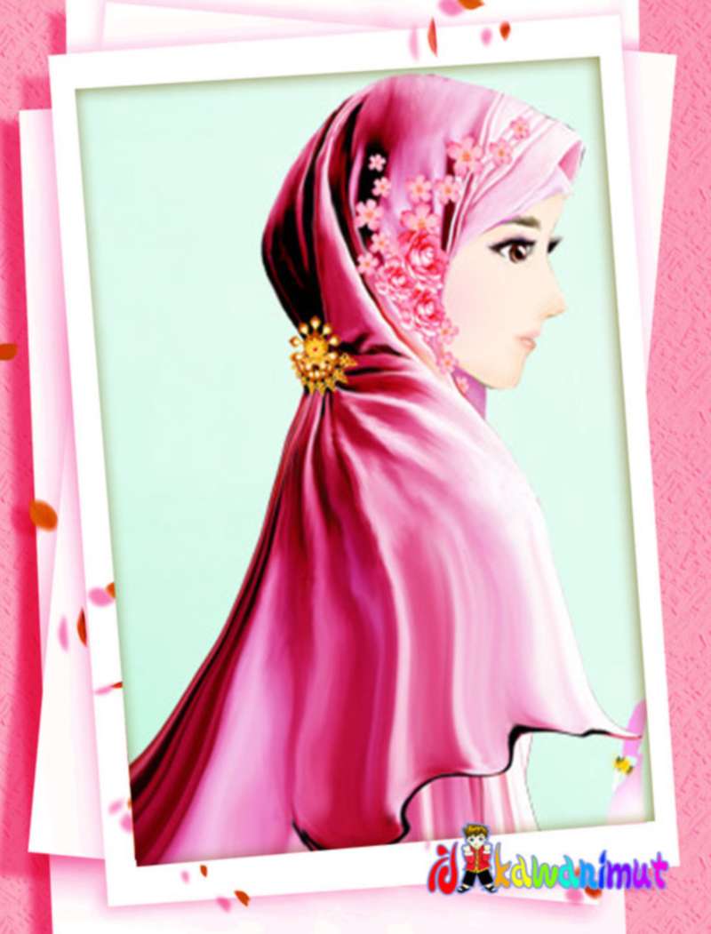 Gambar Wallpaper Kartun Muslimah Kampung Wallpaper