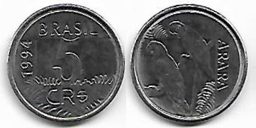 Moeda de 5 Cruzeiros Reais, 1994