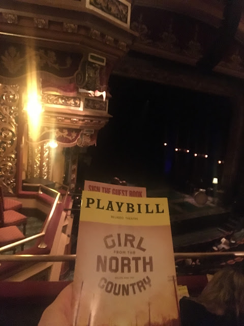 Girl From The North Country Playbill In Front Of Broadway Stage