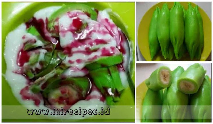 Resep Es Pisang Ijo Yang Enak. Manis dan Menyegarkan!....