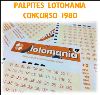 Lotomania concurso 1980 palpites de grupos e jogos desdobrados
