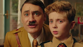 Taika Waititi as Hitler and Roman Griffin Davis as Jojo in Jojo Rabbit