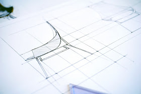 Design of a chair, precise drawing