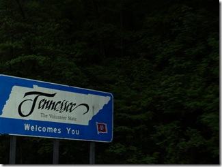 Entering Tennessee
