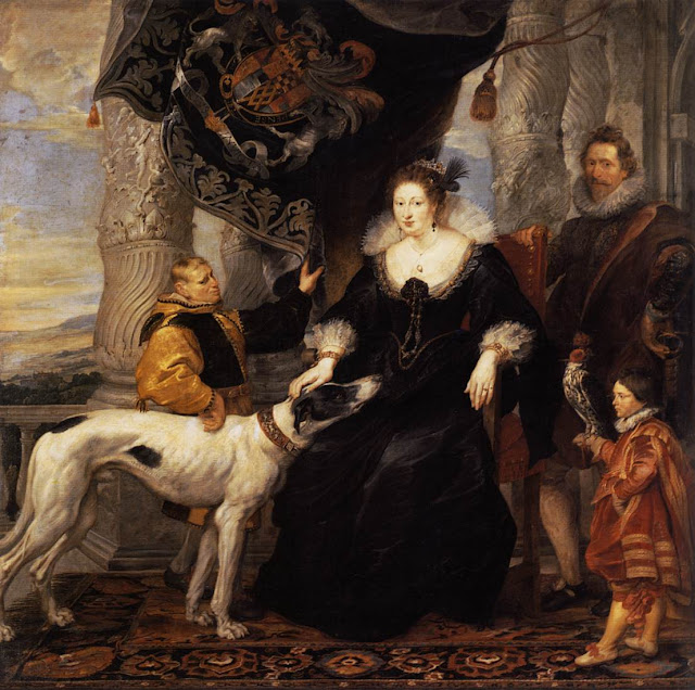 Portrait of Lady Arundel with her Train, Peter Paul Rubens, Baroque portrait