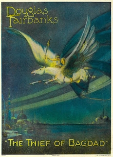 Cartel de la película El ladrón de Bagdad, 1924 (R. Walsh)