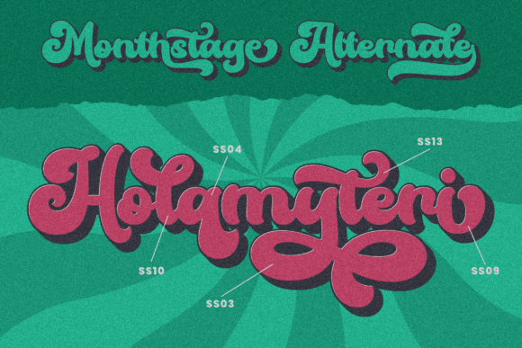 Monthstage Font