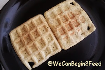 Just cooked waffles