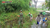 Sungai Cipenya Banyak Rumput, Dibersihkan Satgas Sektor 22 Sub 06