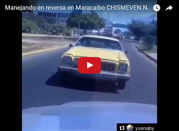Maracucho manejando en reversa