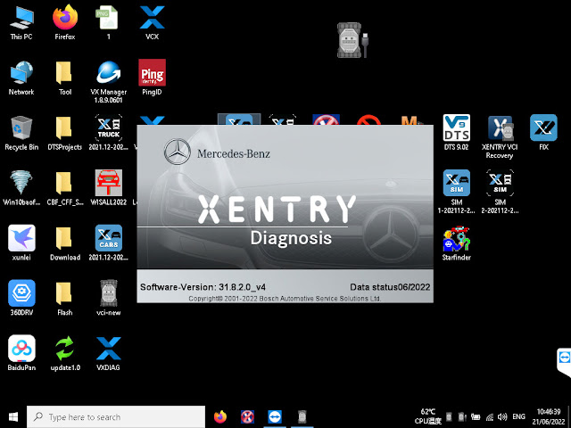 VXDIAG Benz Xentry Software Update to 2022.06 2