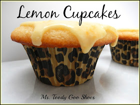 Lemon Cupcakes: Lemony goodness in every bite from #FlatBellyDiet Cookbook  ---Ms. Toody Goo Shoes.