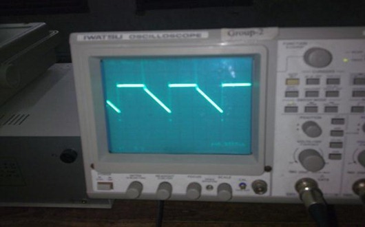 Integrator output wave shape