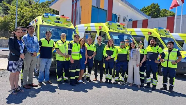 SAMU Reloncaví recibió cuatro nuevas ambulancias