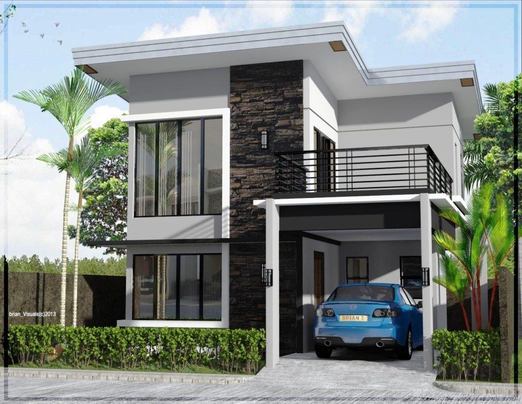 64 Desain  Rumah Minimalis 2 Lantai  Dengan Balkon Desain  