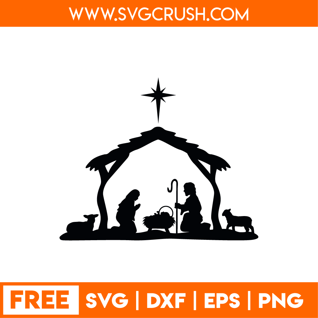 Download Where To Find Free Nativity SVGS