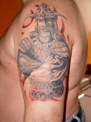 Art Shoulder Viking Tattoo 8