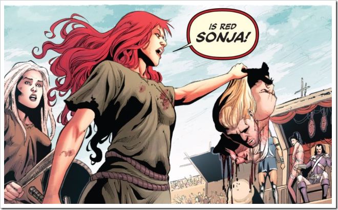 [RS] "Now, say my name." [DA] "Red Sonja" [RS] "You're goddamn right."