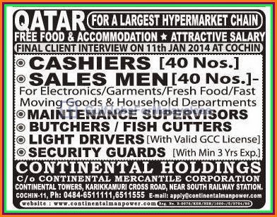 Qatar Urgent Vacancies