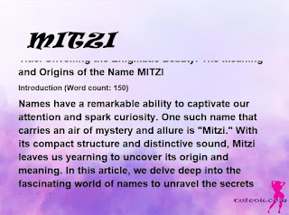 meaning of the name "MITZI"
