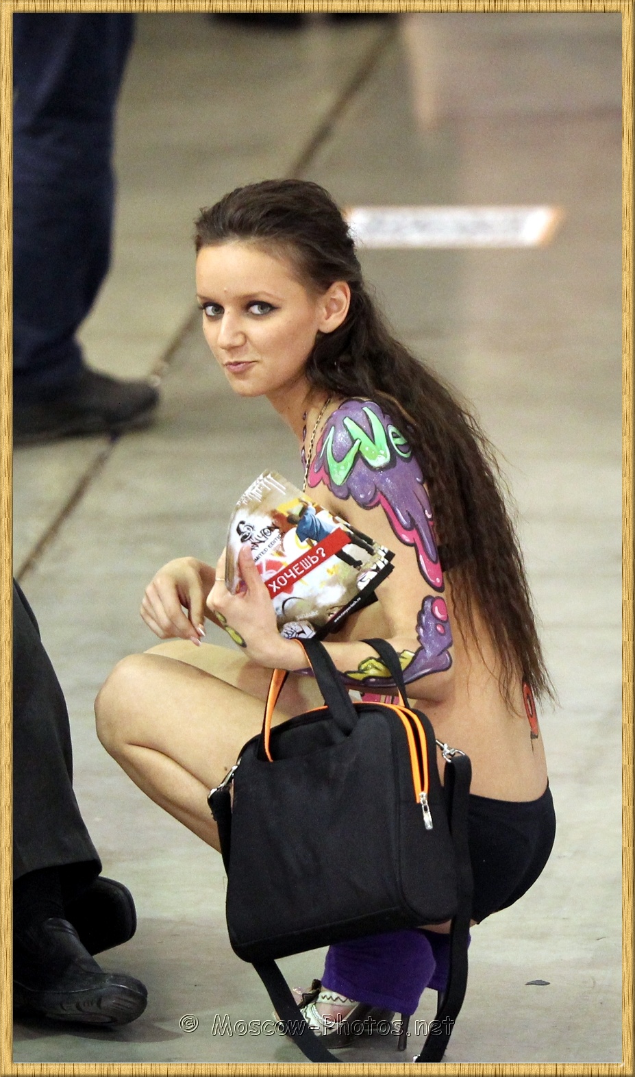 Promotional Model at Moscow Photoforum 2011 