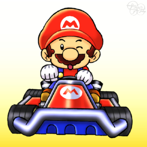 プラムのアトリエ マリオカート7 マリオ ミニキャラ ちびキャラ イラスト