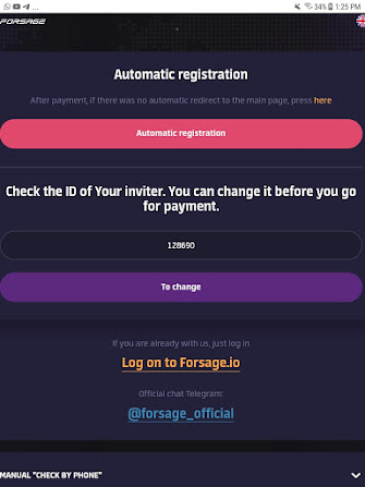 Forsagetron registration