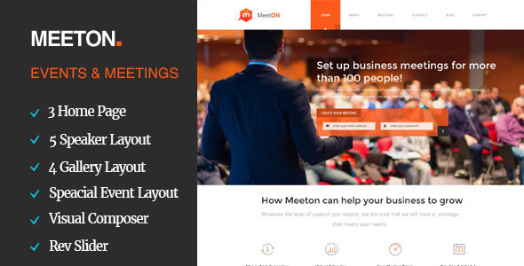 CONFERENCE & EVENT WORDPRESS THEME - DOWNLOAD FOR FREE