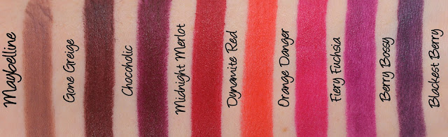 Maybelline Loaded Bolds Lipsticks Swatches & Review