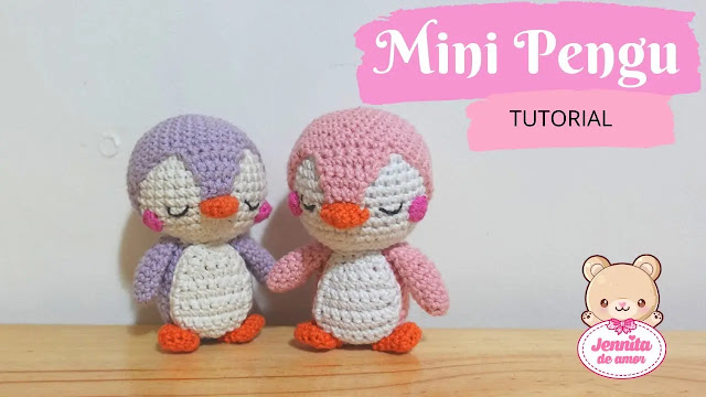 PASO A PASO GRATIS de Mini Pingüino Amigurumi