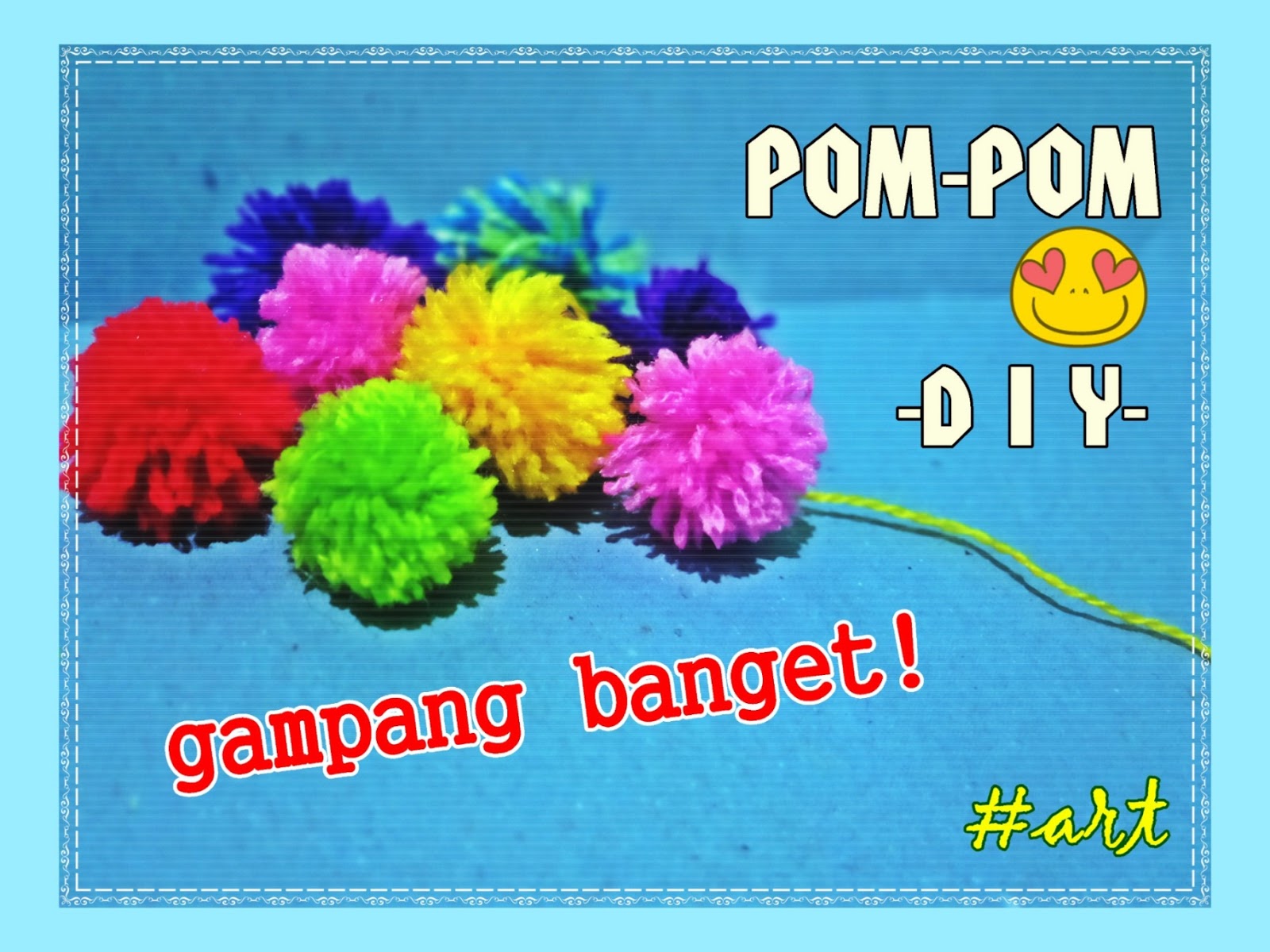 DIY Membuat Pom Pom Sederhana Simple dan Mudah 