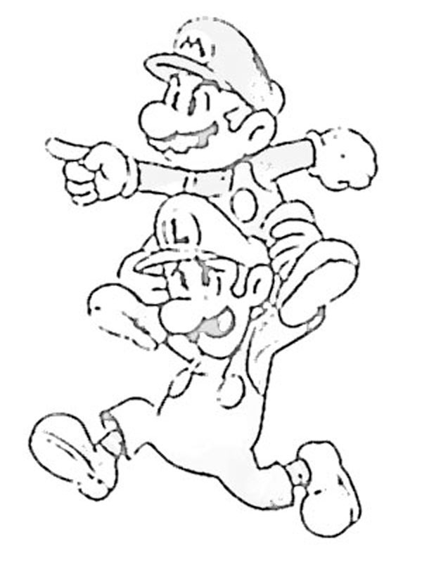 Super Mario Bros - Coloring Pictures - Gambar Mewarnai