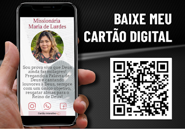 Cartão de visita digital Missionária Maria de Lurdes