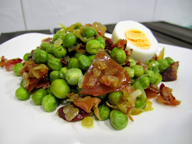 Guisantes con jamón