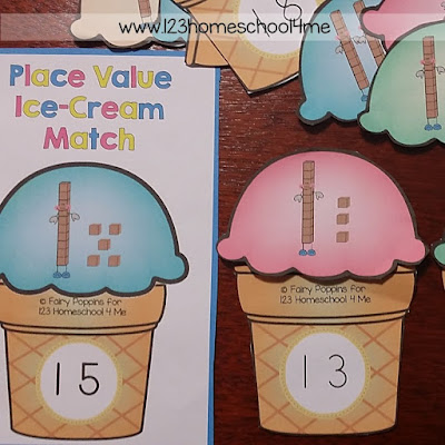 Place Value Ice-Creams Square